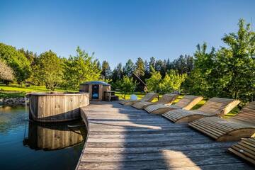 Фото номера Вилла с 2 спальнями Виллы Nature Escape - Villa- Horses - Lake Plateliai г. Paplatelė 96